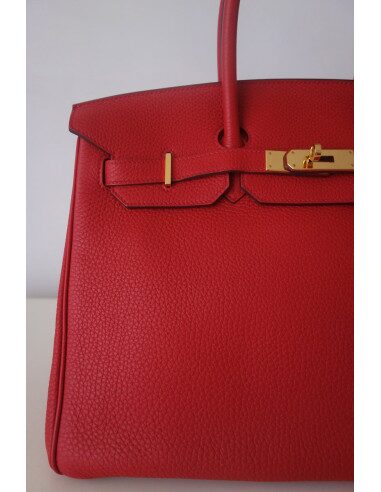 Sac Hermes Birkin 35 rouge