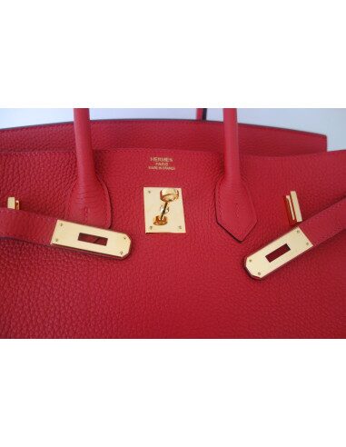 Sac Hermes Birkin 35 rouge