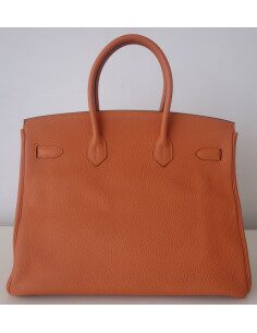Sac Hermes Birkin 35 orange 2