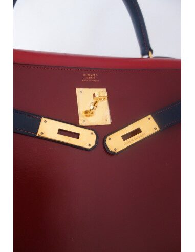 Sac Hermes Kelly 32 tricolore