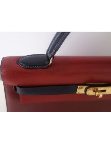 Sac Hermes Kelly 32 tricolore