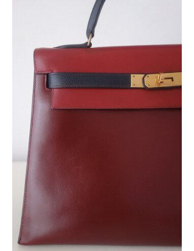 Sac Hermes Kelly 32 tricolore