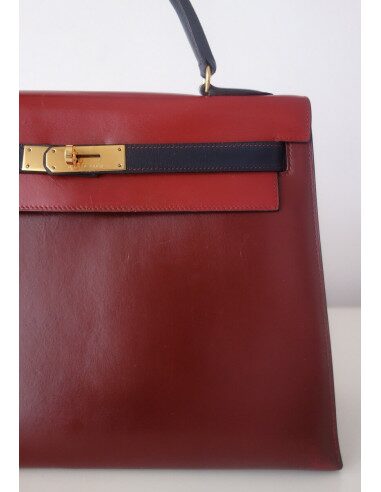 Sac Hermes Kelly 32 tricolore