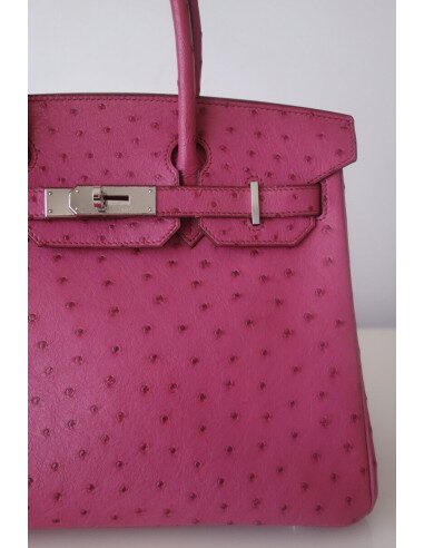 Sac Hermes Birkin 30 autruche