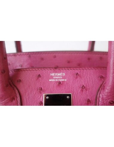 Sac Hermes Birkin 30 autruche