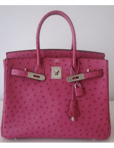 Sac Hermes Birkin 30 autruche