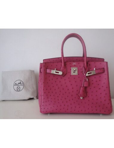 Sac Hermes Birkin 30 autruche