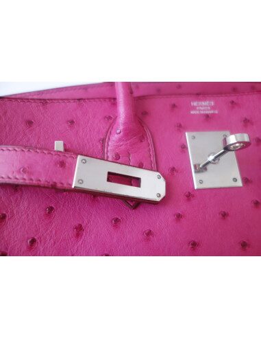 Sac Hermes Birkin 30 autruche