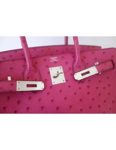 Sac Hermes Birkin 30 autruche