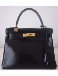 Sac Hermes Kelly noir 28