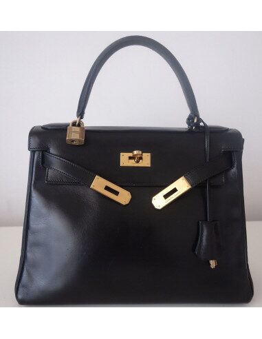 Sac Hermes Kelly noir 28