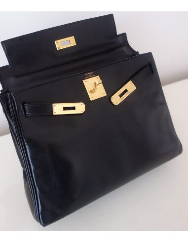 Sac Hermes Kelly noir 28