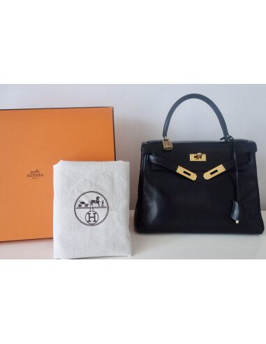 Sac Hermes Kelly noir 28