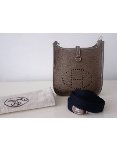 Sac Hermes Evelyne amazone étoupe