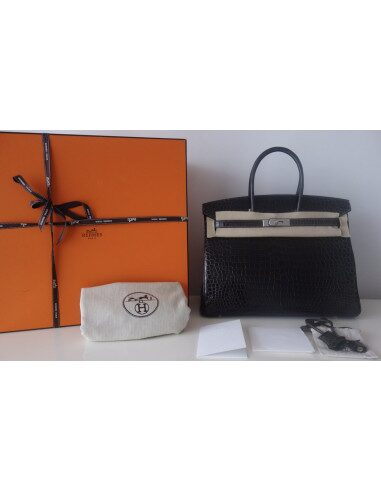 sac Hermes Birkin 35 crocodile