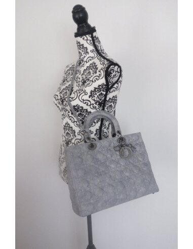 Sac Lady Dior cuir Gm