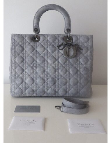 Sac Lady Dior cuir Gm