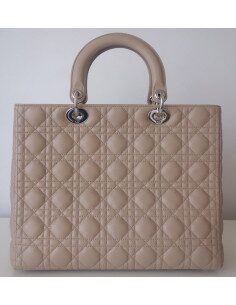 Sac Lady Dior Gm beige + pochette 2