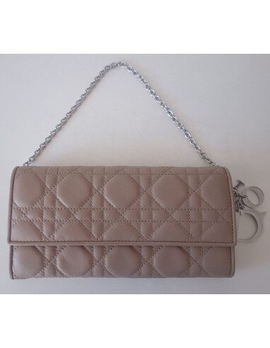 Sac Lady Dior Gm beige + pochette