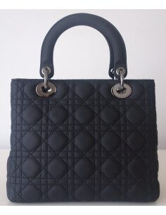 Sac Lady Dior cuir noir médium 2