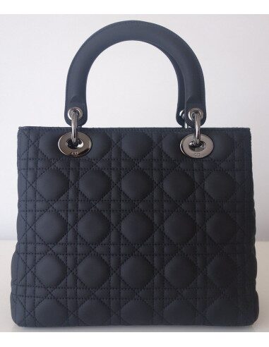 Sac Lady Dior cuir noir médium