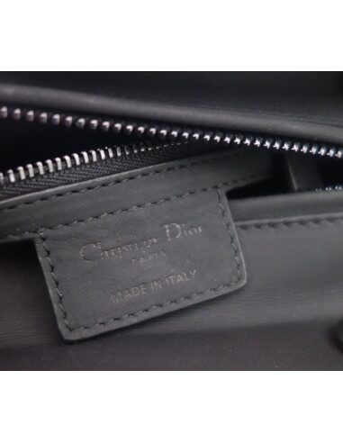 Sac Lady Dior cuir noir médium