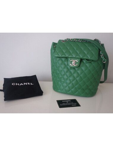 Sac à dos Chanel vert