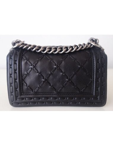 Sac Chanel Boy cuir noir