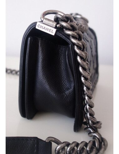 Sac Chanel Boy cuir noir