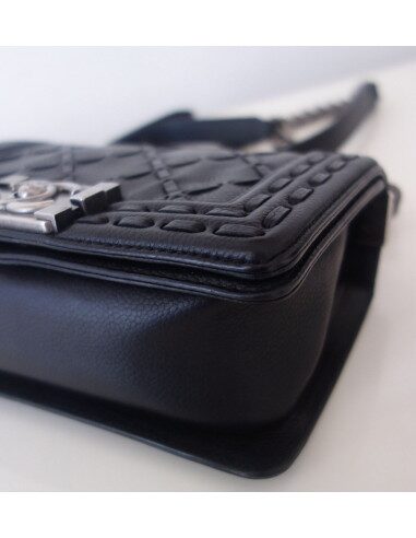 Sac Chanel Boy cuir noir