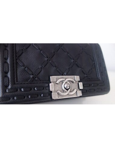 Sac Chanel Boy cuir noir