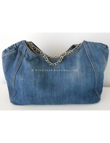 SAC CHANEL CABAS EN JEAN XL