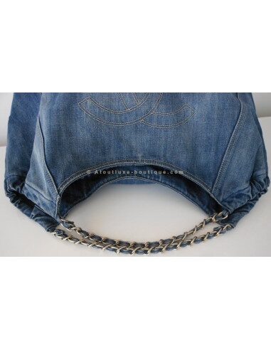 SAC CHANEL CABAS EN JEAN XL