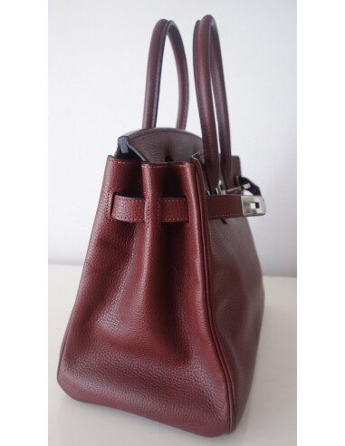 Sac Hermes Birkin bordeaux 30