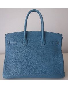 Sac Birkin 35 bleu Jean 2