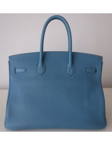 Sac Birkin 35 bleu Jean