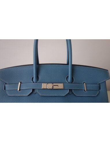 Sac Birkin 35 bleu Jean