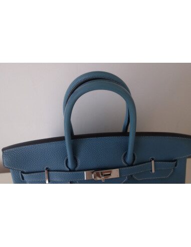 Sac Birkin 35 bleu Jean