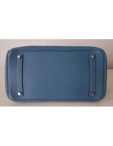Sac Birkin 35 bleu Jean