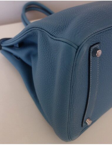 Sac Birkin 35 bleu Jean