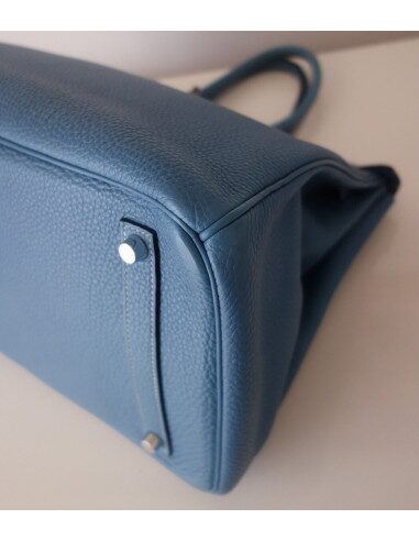 Sac Birkin 35 bleu Jean