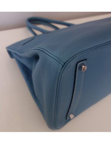 Sac Birkin 35 bleu Jean