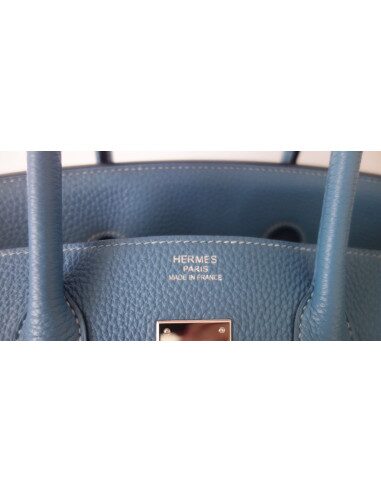Sac Birkin 35 bleu Jean