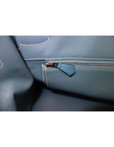 Sac Birkin 35 bleu Jean