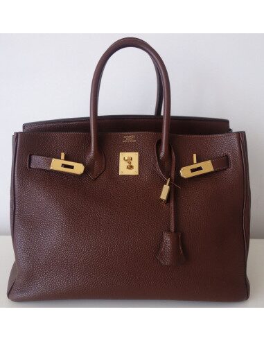 Sac Birkin 35 Hermès marron