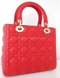 SAC LADY DIOR ROUGE 2