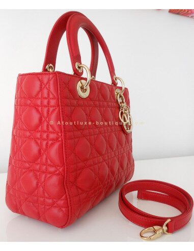 SAC LADY DIOR ROUGE