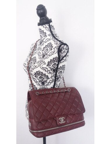 Sac Chanel classique Gm bordeaux