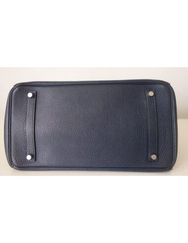 sac Hermès Birkin 35 bleu abysse