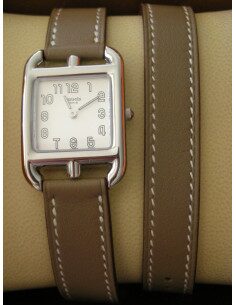 MONTRE HERMES CAPE COD DOUBLE TOUR ETOUPE PM
